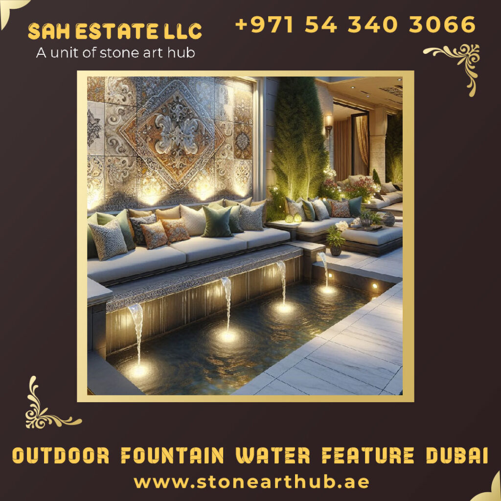 Outdoor Fountain Water Feature Dubai