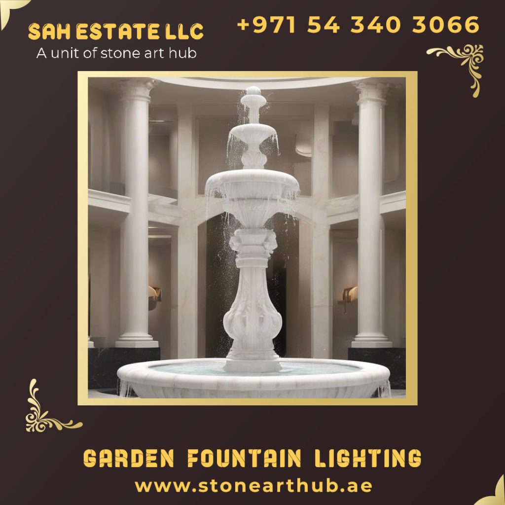 Garden Fountain Lighting