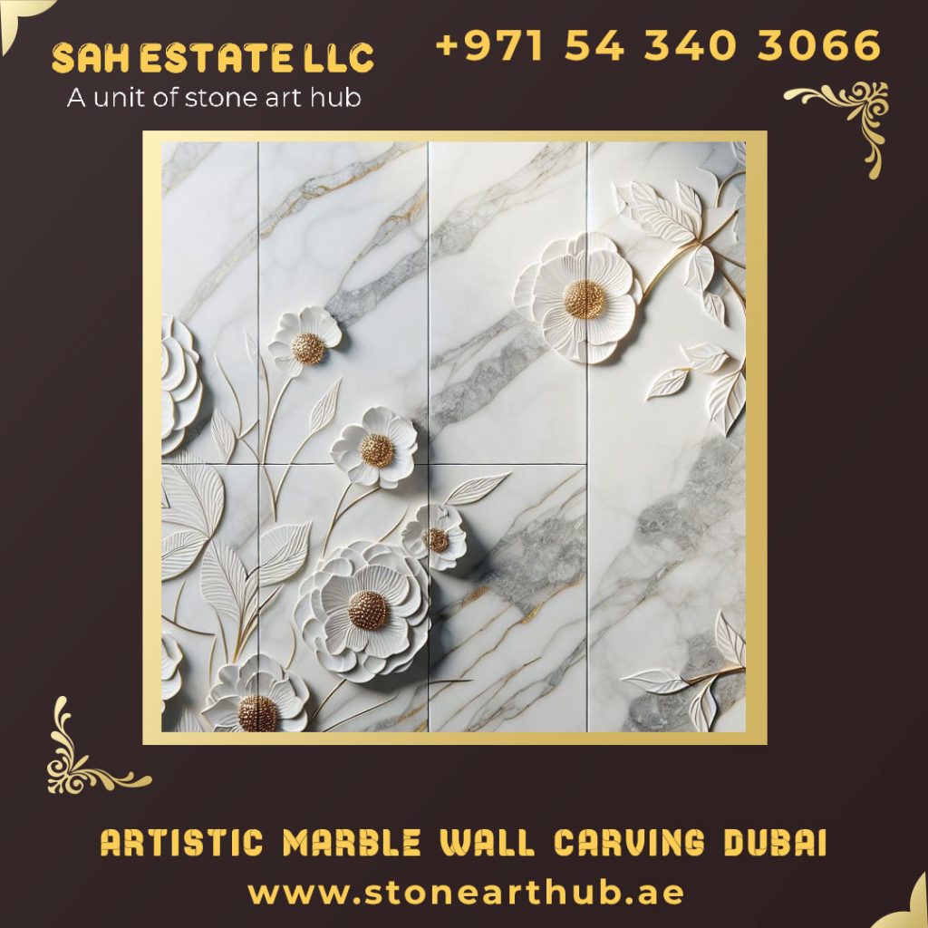 Artistic Marble Wall Carving Dubai