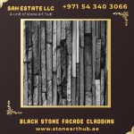 Black Stone Facade Cladding