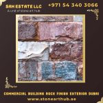 Commercial Building Rock Finish Exterior Dubai