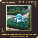 Commercial Glass Fountains For Resorts Dubai