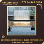 Commercial Shopping Mall Glass Fountains Dubai