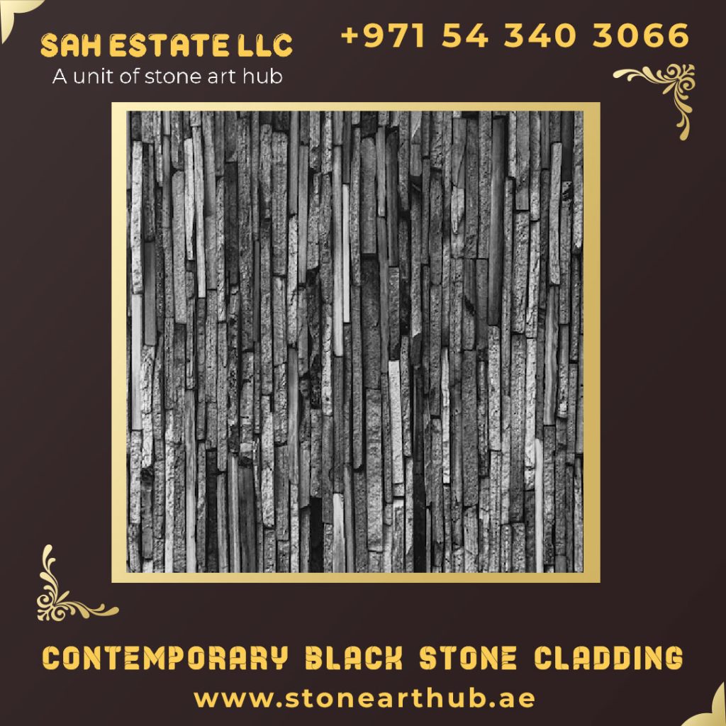 Contemporary Black Stone Cladding