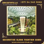 Decorative Glass Fountain Dubai