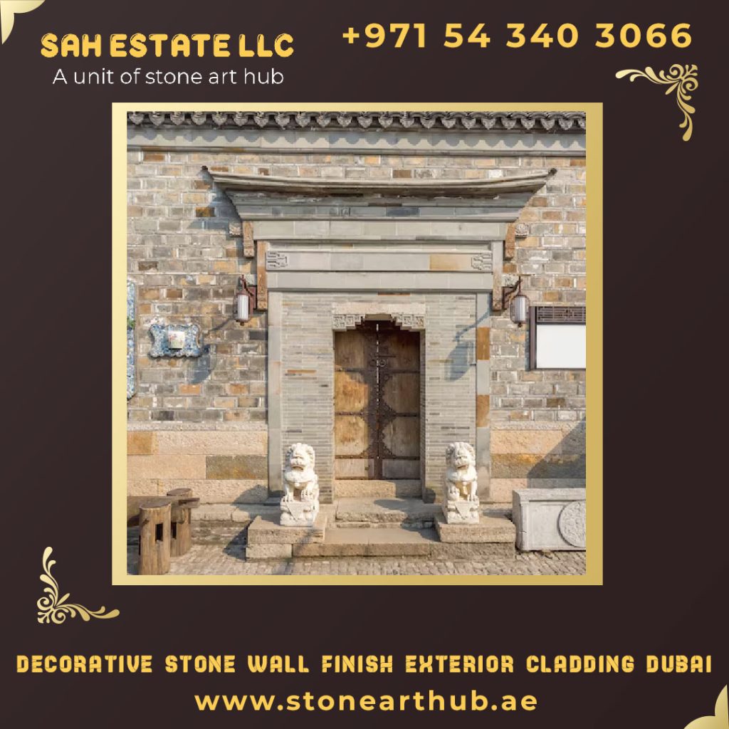 Decorative Stone Wall Finish Exterior Cladding Dubai