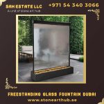 Freestanding Glass Fountain Dubai
