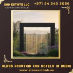 Glass Fountain For Hotels In Dubai