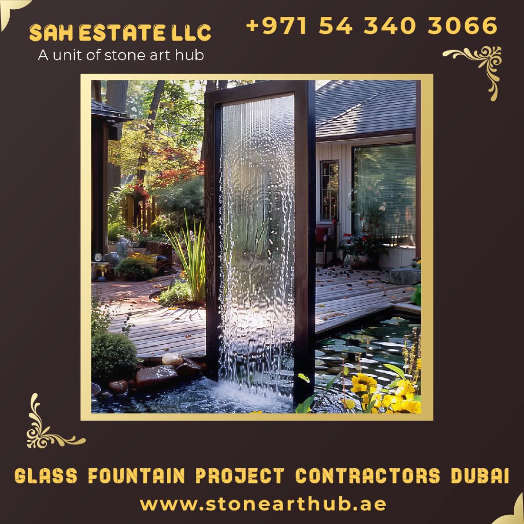 Glass Fountain Project Contractors Dubai
