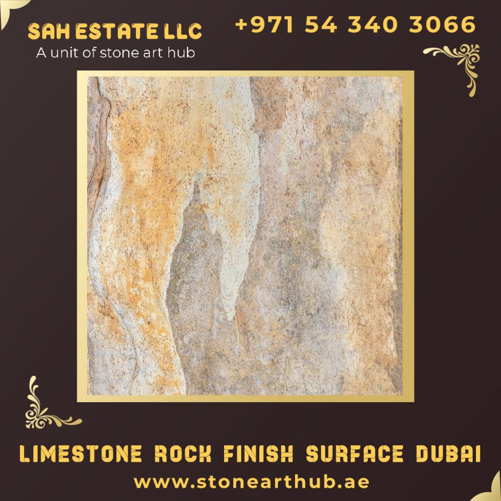 Limestone Rock Finish Surface Dubai
