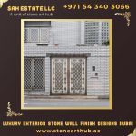 Luxury Exterior Stone Wall Finish Designs Dubai