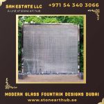 Modern Glass Fountain Designs Dubai