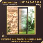 Restaurant Glass Fountain Installations Dubai