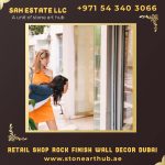 Retail Shop Rock Finish Wall Décor Dubai