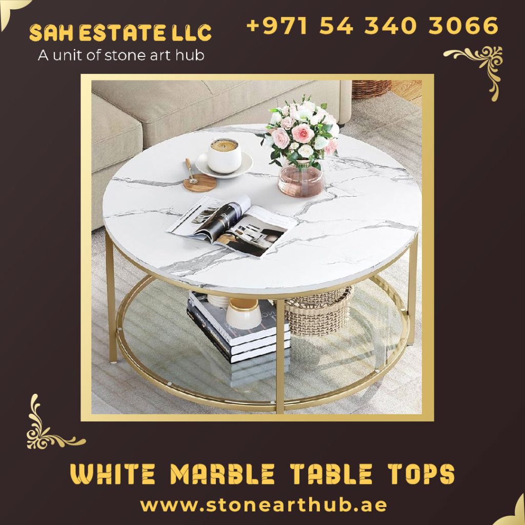 White Marble Table Tops