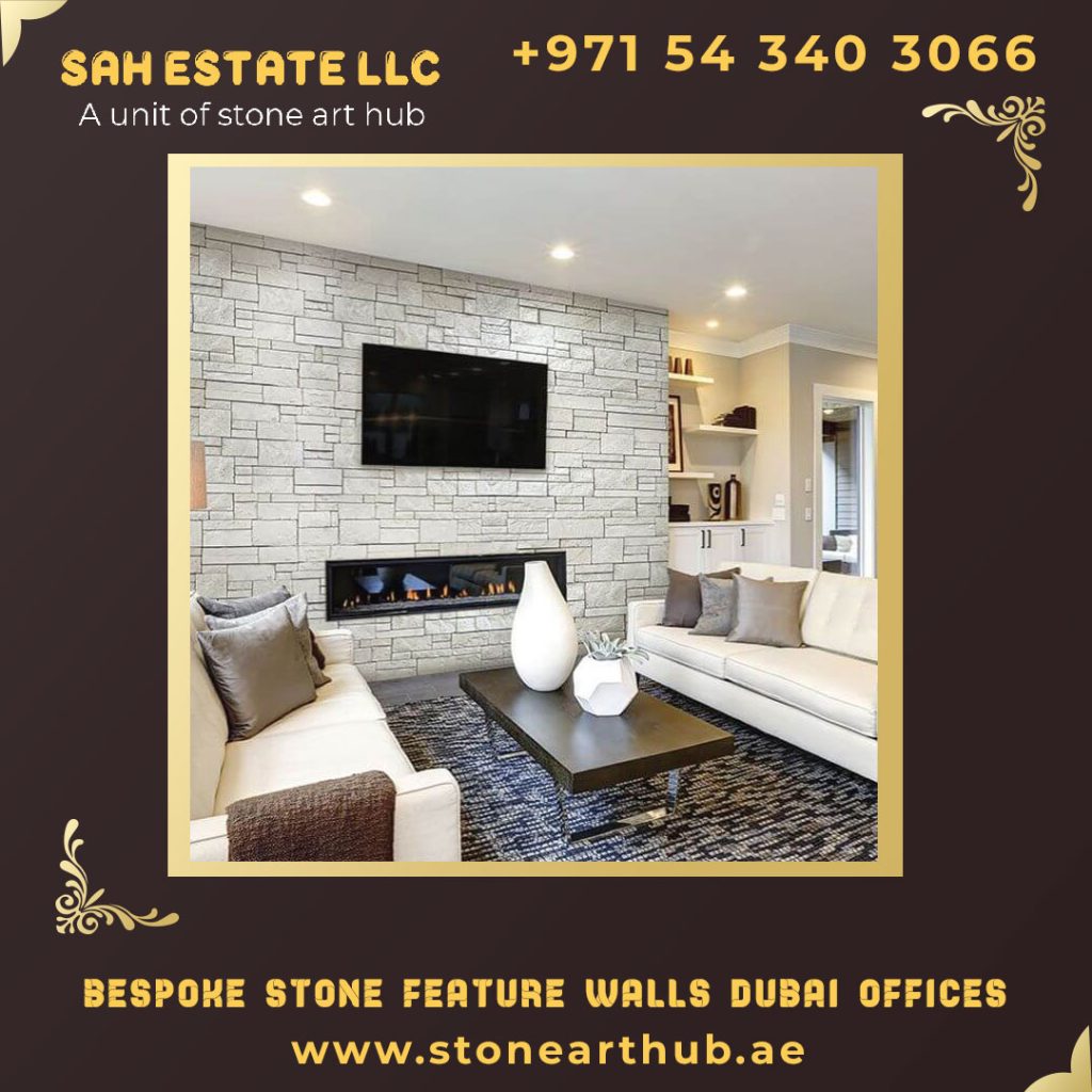 Bespoke Stone Feature Walls for Dubai Offices