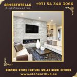 Bespoke Stone Feature Walls for Dubai Offices