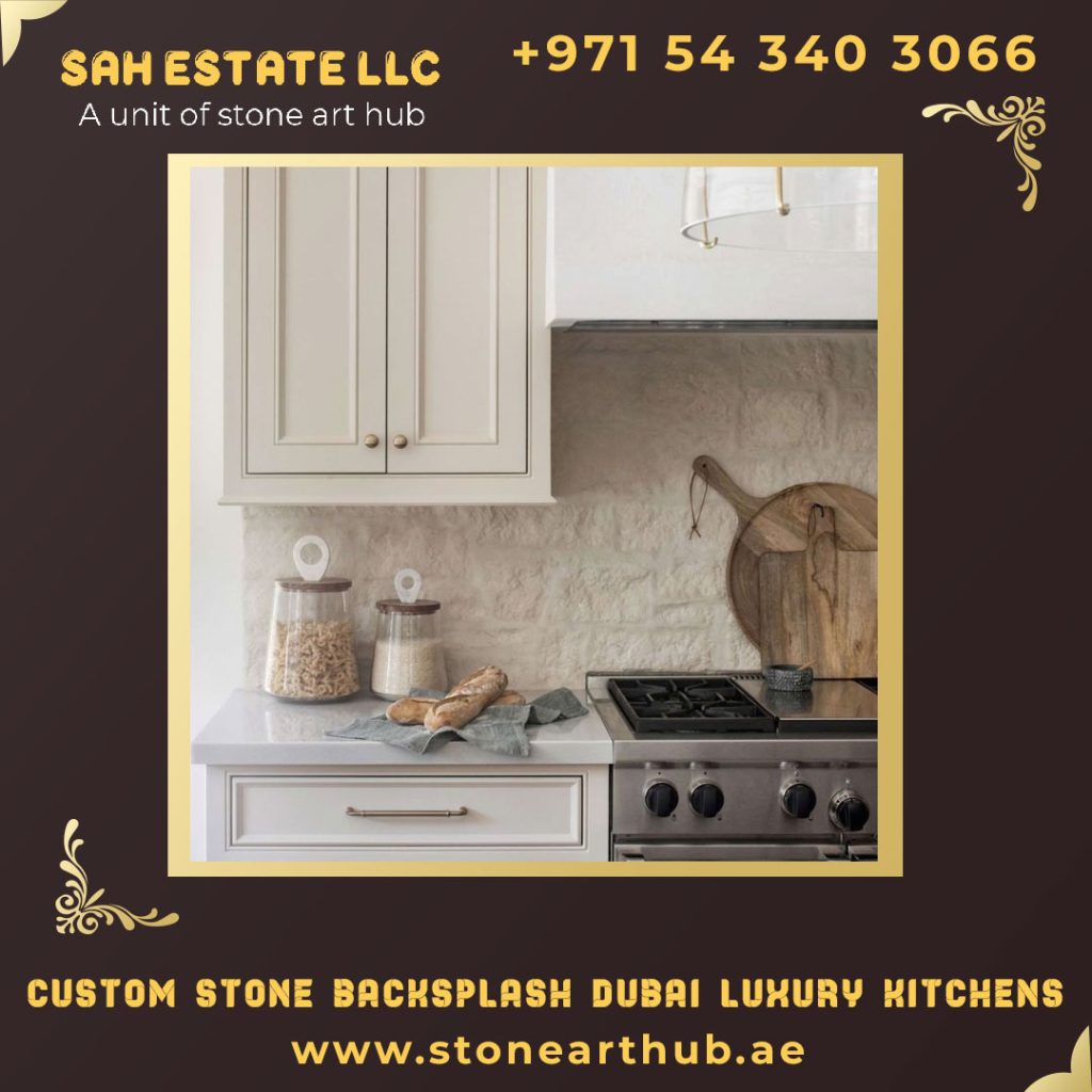 Custom Stone Backsplash Dubai Luxury Kitchens
