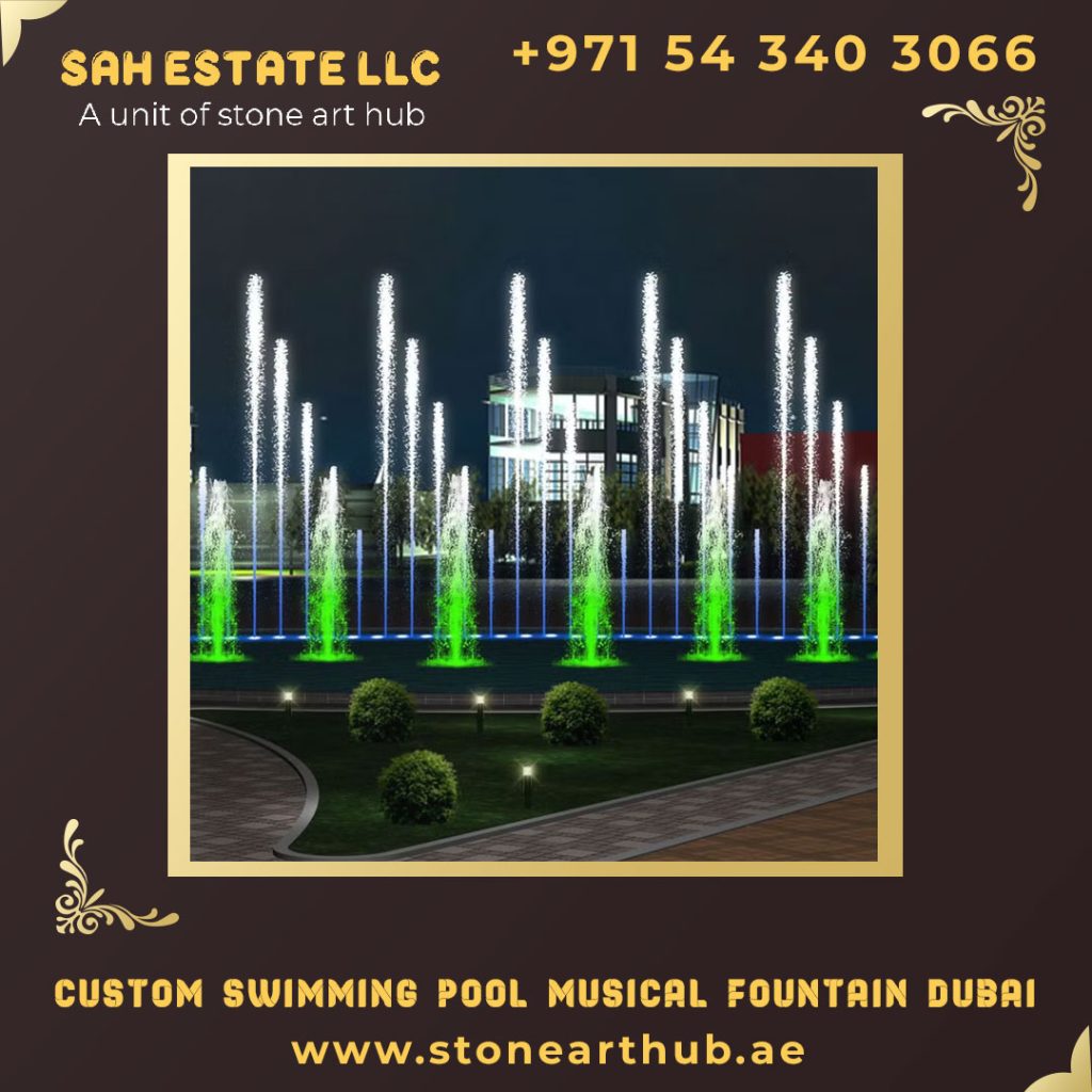 Custom Swimming Pool Musical Fountain Dubai