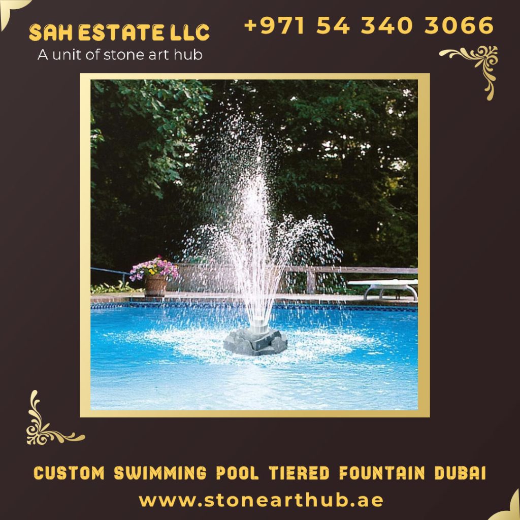 Custom Swimming Pool Tiered Fountain Dubai