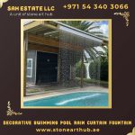 Decorative Swimming Pool Rain Curtain Fountain Dubai