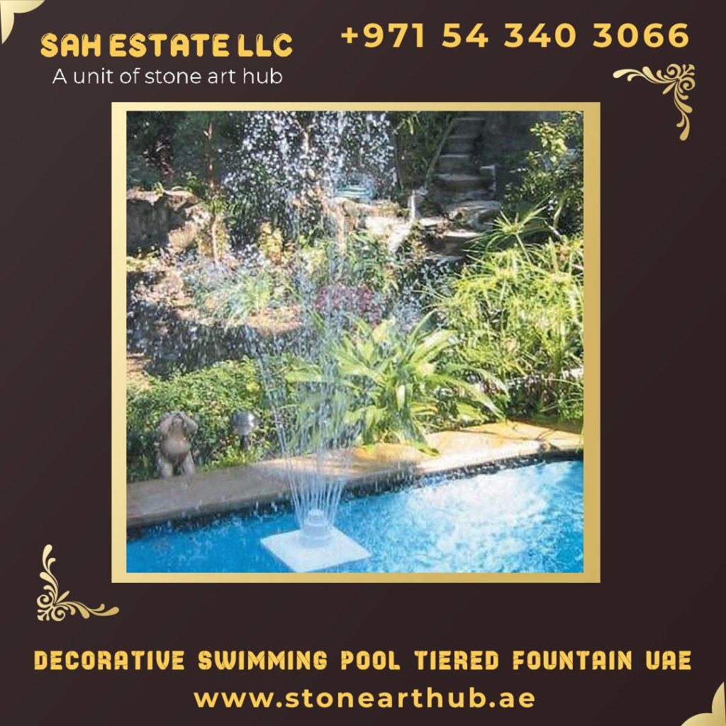 Decorative Swimming Pool Tiered Fountain UAE