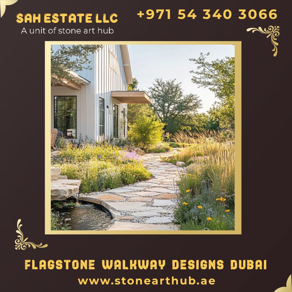 Flagstone Walkway Designs in Dubai