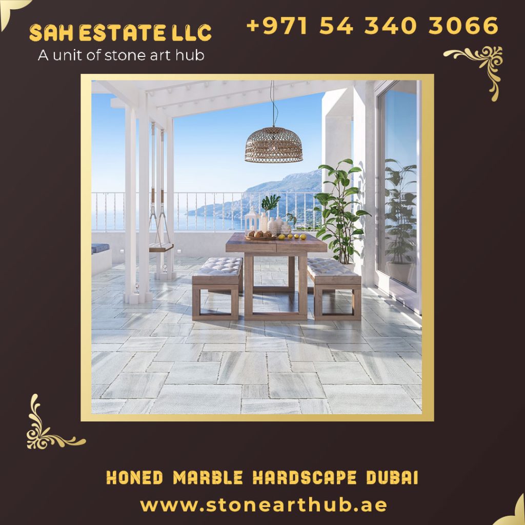 Honed Marble Hardscape Services in Dubai