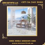 Honed Marble Hardscape Services in Dubai