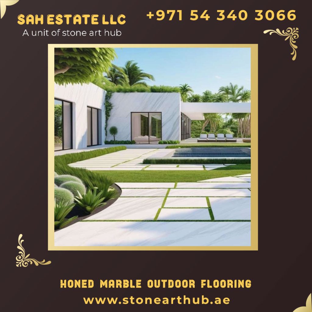 Honed Marble Outdoor Flooring