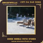 Honed Marble Patio Stones