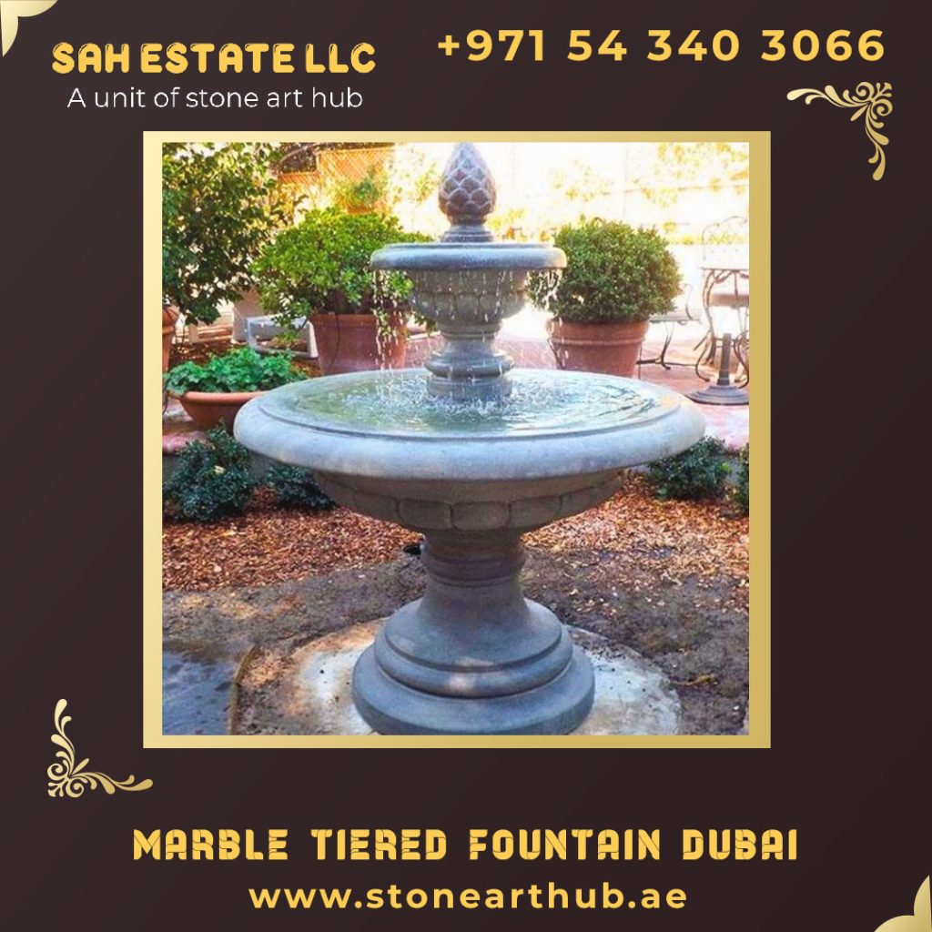 Marble Tiered Fountains in Dubai