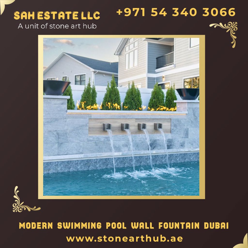 Swimming Pool Wall Fountain Dubai