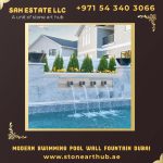 Swimming Pool Wall Fountain Dubai