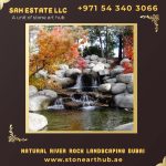Natural River Rock Landscaping Dubai