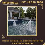 Outdoor Swimming Pool Bubbling Fountain UAE