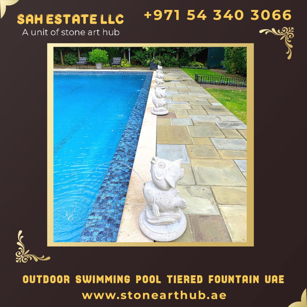 Outdoor Swimming Pool Tiered Fountain UAE