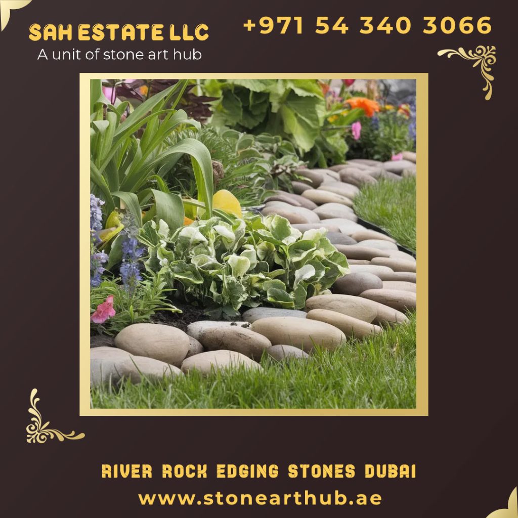 River Rock Edging Stones Dubai