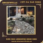 River Rock Landscaping Design in Dubai