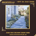 River Rock Walkway Design Dubai