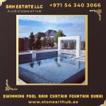 Swimming Pool Rain Curtain Fountain Dubai