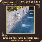 Swimming Pool Wall Fountain Dubai