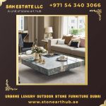 Urbane Luxury Outdoor Stone Furniture Dubai