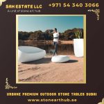 Urbane Premium Outdoor Stone Tables Dubai