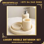 Luxury Marble Bathroom Set in Dubai