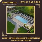 Luxury Outdoor Hardscape Construction in Dubai