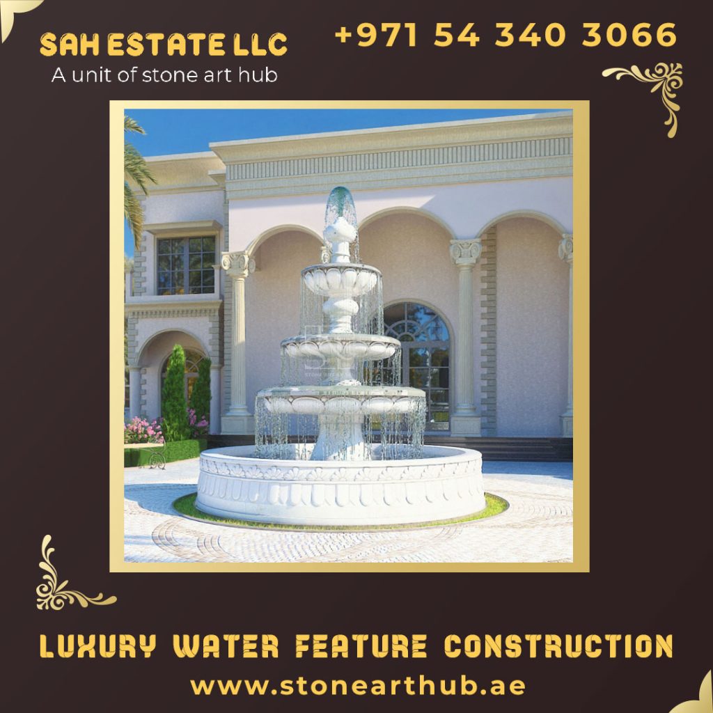 Luxury Water Feature Construction in Dubai