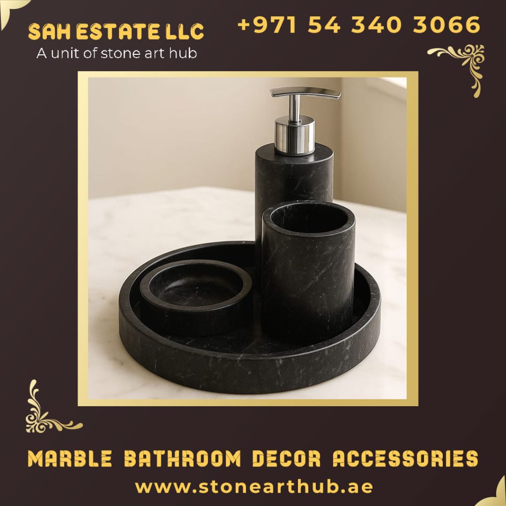 Marble Bathroom Decor Accessories in Dubai