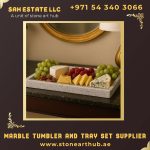 Marble Tumbler and Tray Set Supplier in Dubai