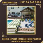 Modern Outdoor Hardscape Construction in Dubai